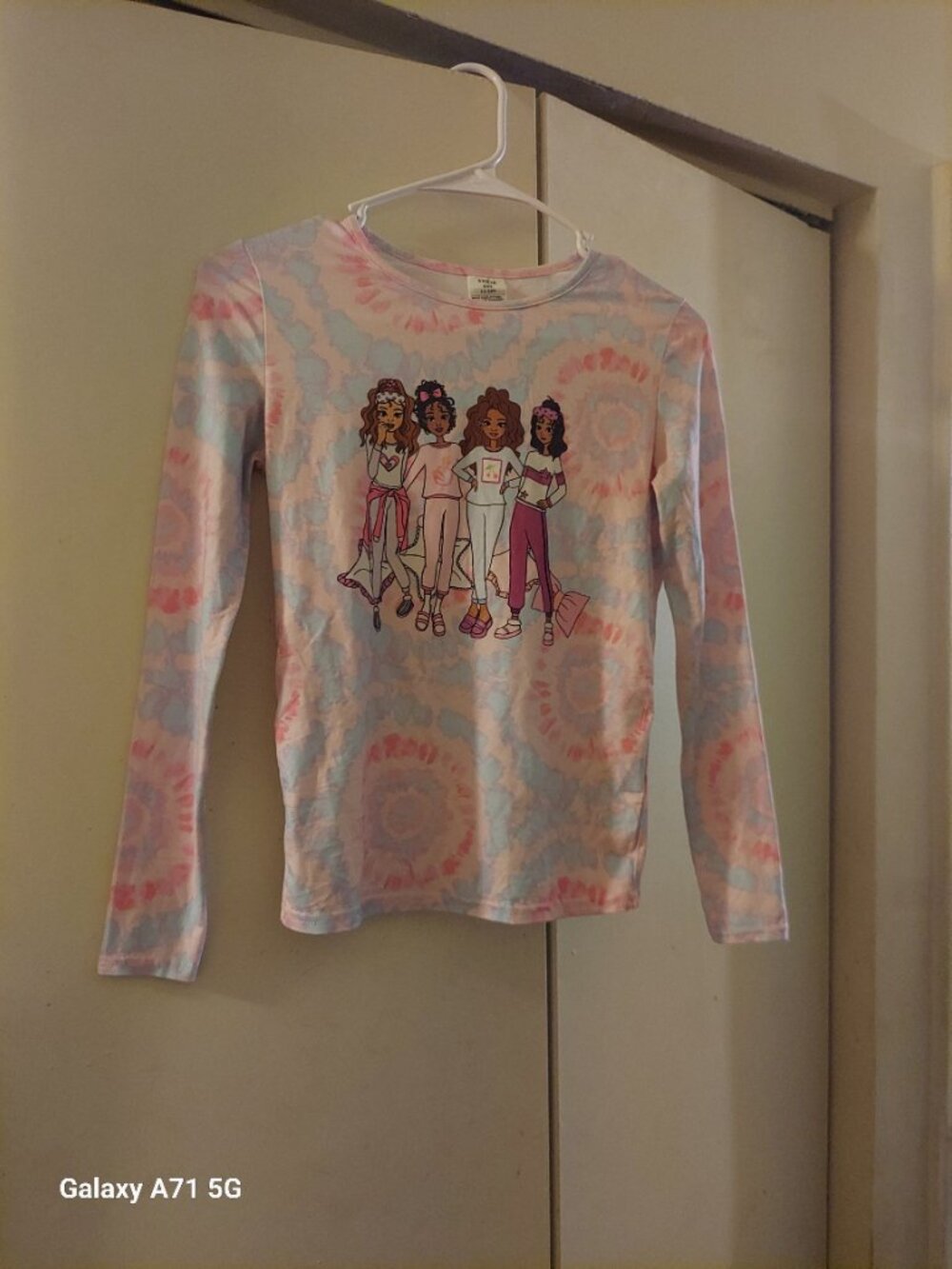 Shein Girls Long Sleeve Pajama Shirt